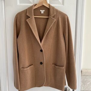 J. Crew Tan Sweater Blazer
